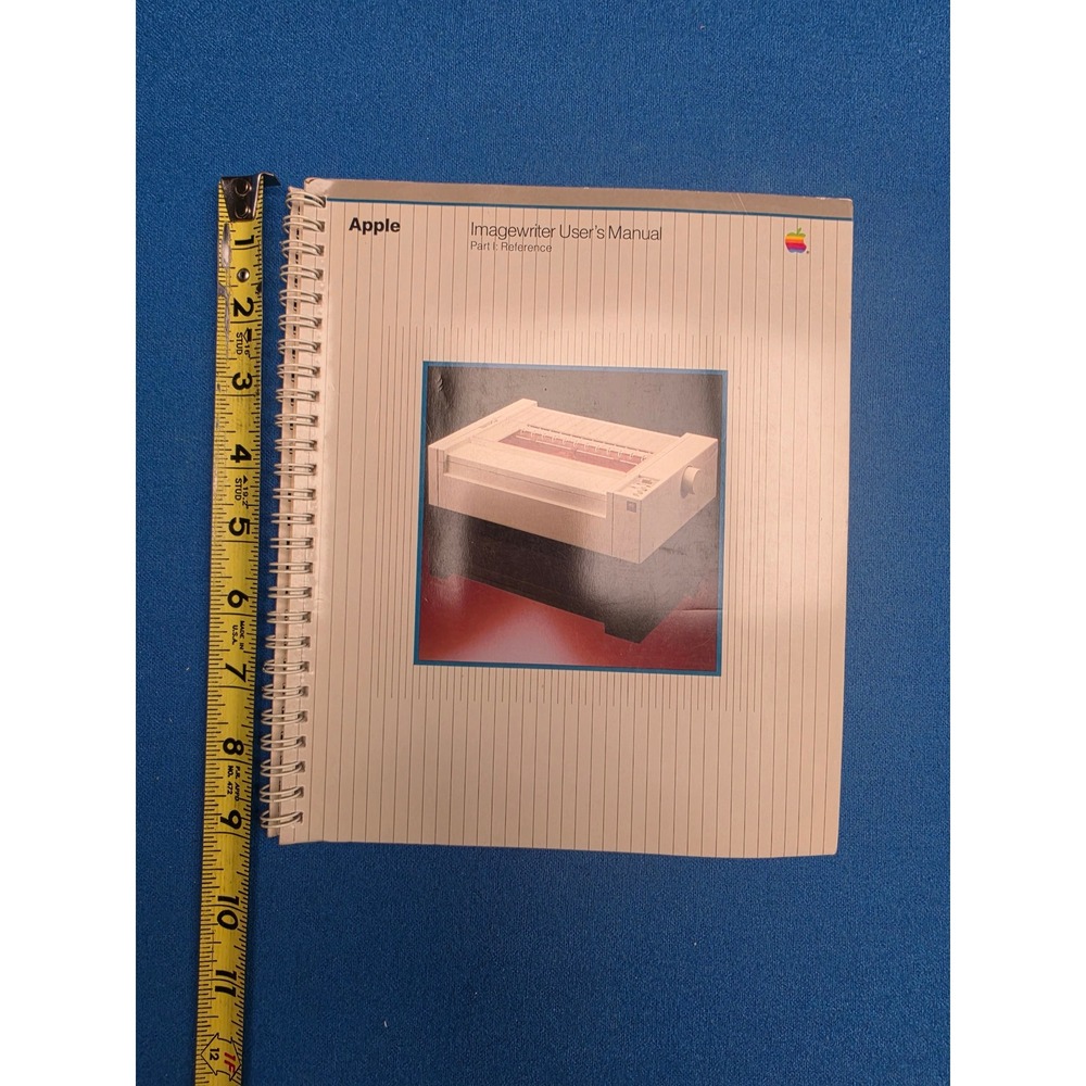 Apple ImageWriter User Manual Part I Reference 030-0730-A Beige Good Vintage